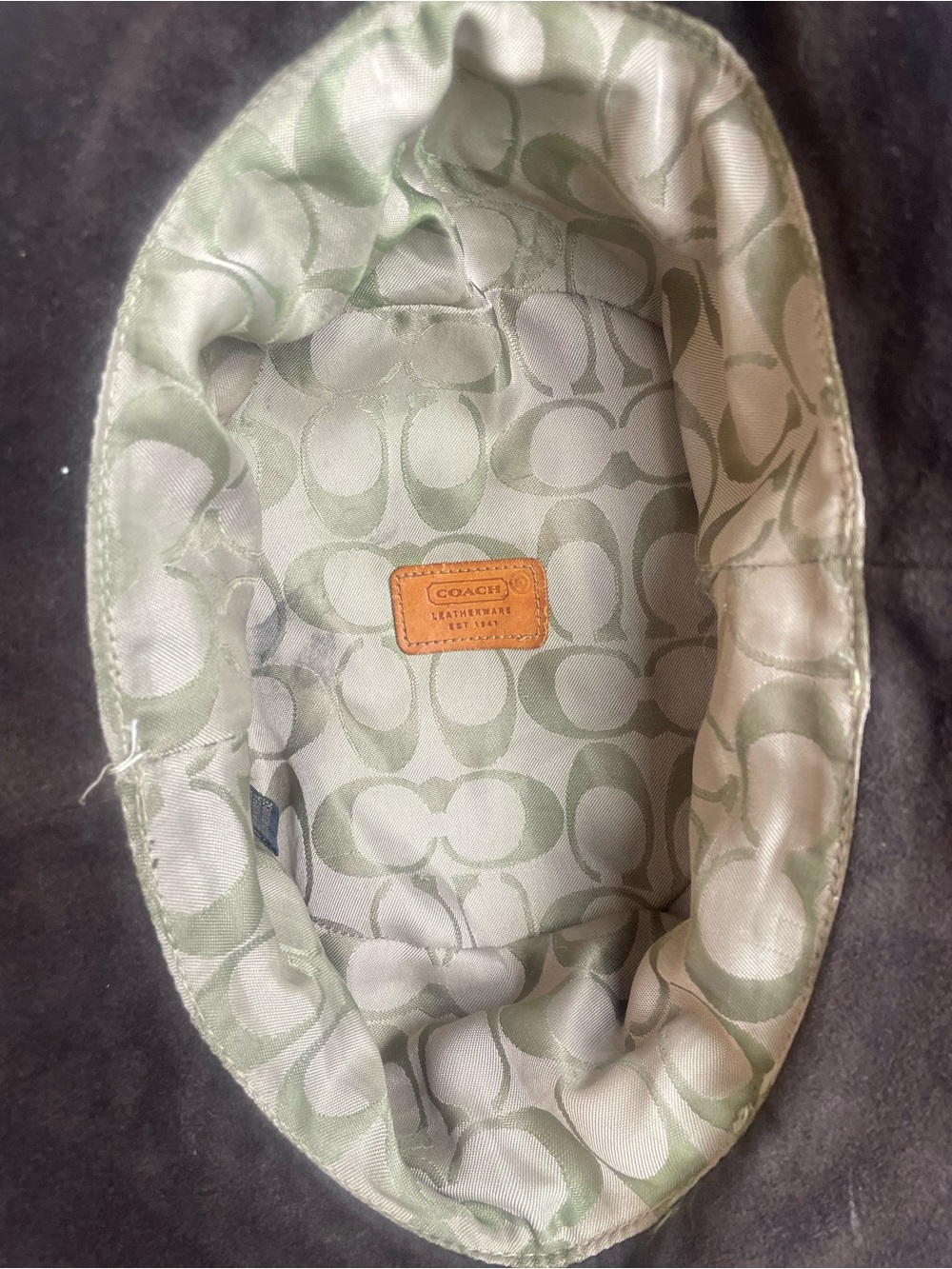 Coach suede bucket hat - Picture 6 of 9